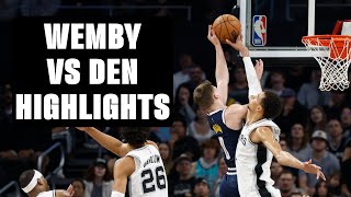 Victor Wembanyama vs Denver Nuggets Highlights  3152024 [upl. by Ydospahr64]