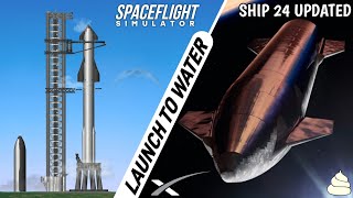 Starship Orbital Launch amp Landing In Spaceflight Simulator  SpaceX [upl. by Kinzer]