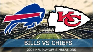 Buffalo Bills vs Kansas City Chiefs  AFC Divisional Round 2024 Full Game Highlights Madden 24 Sim [upl. by Mairam]