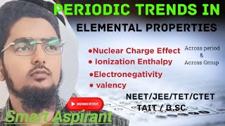 Periodic Trends in Elemental properties  Chemistry  Neet  science Smartaspirant  class All [upl. by Weidman]