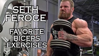 SETH FEROCE  TOP 5 EXERCISES TO GET BIGGER ARMS BICEPS  FAVORITE EXERCISES [upl. by Brom]