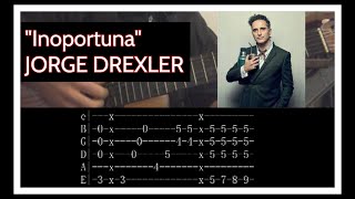 quotInoportunaquot Jorge Drexler  COVER  LESSON  TUTORIAL [upl. by Naic]