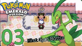 Treecko Evolve😊 First Gym Battle With Roxanne  Pokemon Emerald Hindi Gameplay [upl. by Amora]