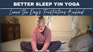 Sleep Better With Yin Yoga In Bed Drift Off Into Peaceful Sleep [upl. by Yorgo]