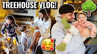 We Spent 24 Hours In a Treehouse Staycation Vlog [upl. by Calloway]