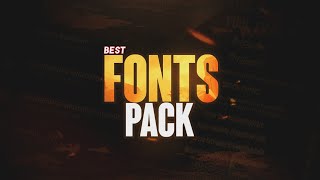 TOP BEST GAMING FONT PACK FOR FREE 🧿 Il Best Gaming Fonts For Thumbnail Pixellab Fonts Pack [upl. by Hasile]