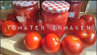 de makkelijke versie tomaten inmaken als tomaten saus [upl. by Eceinehs]