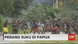 Polisi Tengahi Perang Suku di Papua [upl. by Ewer]