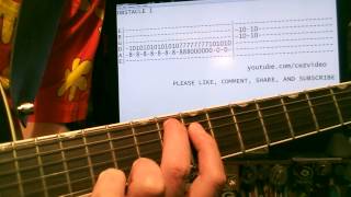 Interpol Obstacle 1 Main Riff Guitar Lesson with Chords and Tab Tutorial [upl. by Nekcerb86]