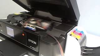 Continuous ink system CISS EPSON XP400 XP200 XP300 Workforce 2530 2540 printers [upl. by Chandal]