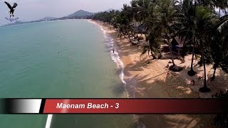 Maenam Beach 3 Koh Samui Thailand overflown with my drone [upl. by Ahsenac]