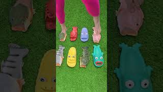 Choose a pair of slippers 🐟🐠 satisfying video slippers shortstrending [upl. by Tallbot490]