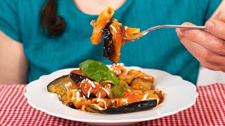 PASTA ALLA NORMA la vera ricetta originale della pasta con le melanzane alla siciliana [upl. by Luoar]