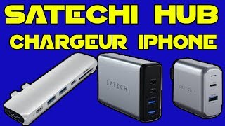 SATECHI Unboxing Hub Adaptateur Pro Mobile de Type C HDMI  Chargeur Rapide de Voyage 75 W USBC [upl. by Sucam353]