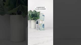 3 ingredient glass cleaner non toxic cleaning sustainable home shorts wwwdoublehappynesscom [upl. by Mullac108]