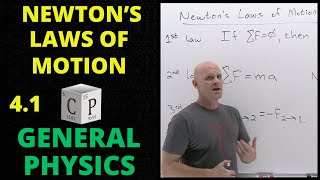 41 Newtons Laws of Motion  General Physics [upl. by Dragoon]