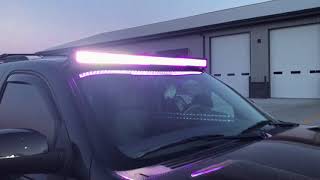 Chevy Tahoe color change light bar [upl. by Enomed451]