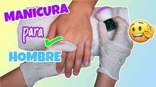 Manicura para HOMBRE  Exfoliación y Masaje de Manos [upl. by Htiekal451]