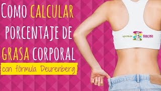 Como calcular porcentaje de grasa corporal [upl. by Noivax]