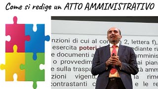 Simone Chiarelli come si redige un atto amministrativo [upl. by Emmalee]