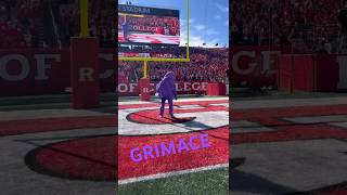 Grimace at Rutgers Football Game collegefootball [upl. by Lleddaw]