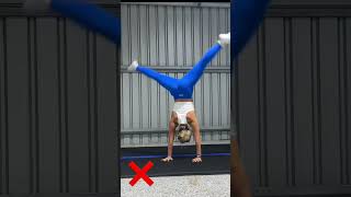 Sneak peek of our upcoming YouTube video armbands 🙌protumble tumbling handstand cartwheel [upl. by Dulsea]