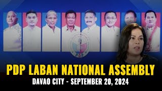 LIVE PDP LABAN NATIONAL ASSEMBLY  SENATORIAL SLATE ILALABAS  DAVAO CITY SEPT 20 2024 [upl. by Garrison]