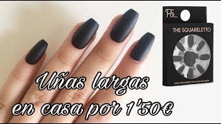 UÑAS POSTIZAS EN CASA por sólo 150€ NO Gel NO Acrílico FÁCIL Y RÁPIDO  UÑAS PRIMARK  Bstyle [upl. by Aremmat747]