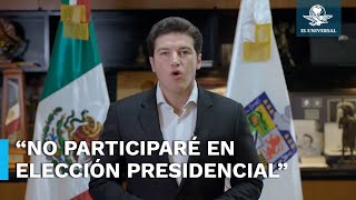 ¡Es oficial Samuel García se baja de campaña presidencial rumbo a 2024 [upl. by Alilahk]