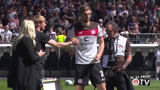 Spielerabschiede vor dem Spiel gegen Bielefeld I FC St Pauli TV [upl. by Winola]