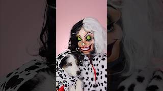 Cruella de vil amp her Dalmatian INSANE MAKEUP [upl. by Cleveland]