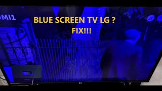 schermo blu tv lg 43 pollici riparazione  blue screen tv lg 43 inch repair [upl. by Sisson495]