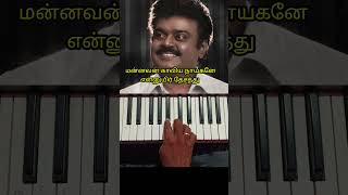 சிந்திய வெண்மணிபூந்தோட்ட காவல்காரனPiano Cover with lyrics VijayakanthIlayaraja motivation [upl. by Atekin220]