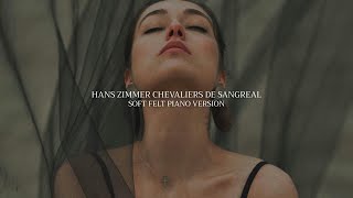 Hans Zimmer  Chevaliers De Sangreal Soft Felt Piano Version [upl. by Aihsiyt]