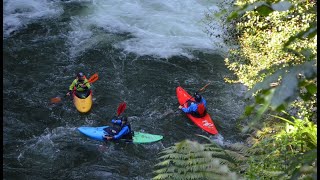 Kayaking the highest rafted waterfall  Kaituna River New Zealand [upl. by Esdnil]