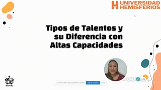 Tipos de talentos y su diferencia con las altas capacidades [upl. by Hazel]