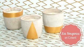 DIY Déco ♡ Les Bougeoirs en Ciment [upl. by Orford134]