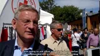 Carl Bildt confronted about Bilderberg English Subtitle [upl. by Annaxor]