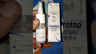 Flurotop Nasal Spray Fluticasone Nasal Spray Ip Medicines Adda medicine medicinereview short [upl. by Brandon852]