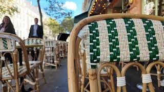 Paris Café Ambiance – People Watching amp Street Sounds  Relaxing Afternoon at a French Brasserie 4K [upl. by Edris]