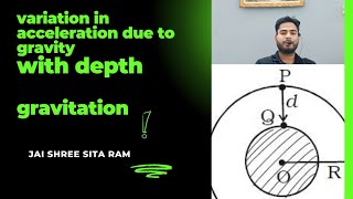 variation of acceleration due to gravity with depth derivation class 11 NEET JEE THE STUDY CAMPUS [upl. by Cody]