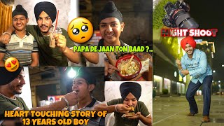 Heart touching story of 13 Years Old Boy🥺 Burger  Sandwich  Momos Night Shoot [upl. by Ximenes807]