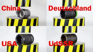 HYDRAULISCHE PRESSE GEGEN MUFFENKÖPFE VERSCHIEDENER HERSTELLER [upl. by Alec29]