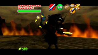 Legend of Zelda Ocarina of Time  Final Boss Ganon 1080P [upl. by Judon702]