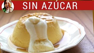 Cómo hacer flan SIN AZÚCAR al microondas  Receta de flan fácil  Paulina Cocina [upl. by Lenuahs]