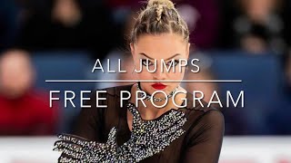 Loena Hendrickx free program  Skate America 2023  All jumps [upl. by Marijn478]