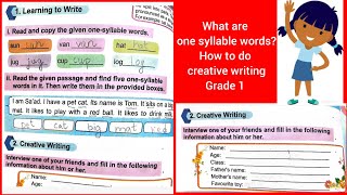 What are one syllable words My self EssaySyllables  Creative writing [upl. by Ecitsuj]