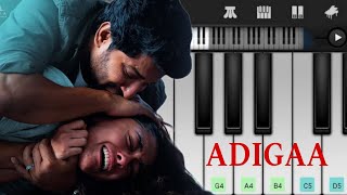 Hi Nanna  Adigaa  Easy Piano Tutorial  Perfect Piano [upl. by Donn]