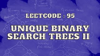 Leetcode 95 Unique Binary Search Trees II  Master Trees  Intuition and Approach [upl. by Nivek]