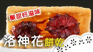 在家做「洛神花餅乾」，超好吃der～ Homemade Rosella Jam│洛神花醬佐餅乾│小栗 老師 [upl. by Shelden]